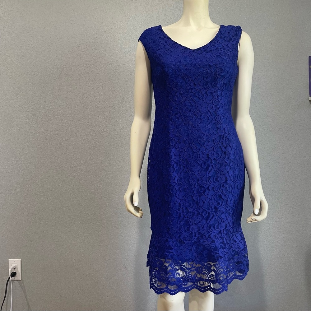 American Living | Lace Dress | Royal Blue | Size 4